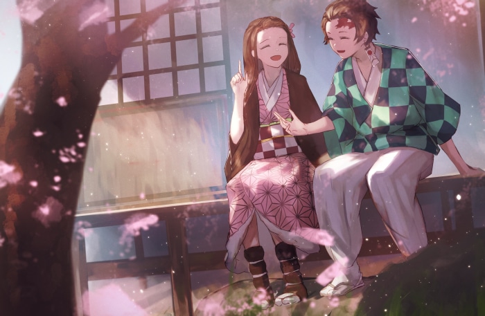 Tanjiro and Nezuko from Demon Slayer: Kimetsu No Yaiba