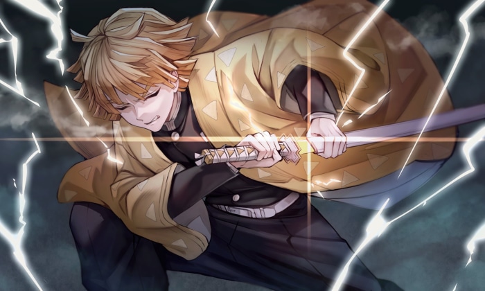 Zenitsu Agatsuma from Demon Slayer: Kimetsu no Yaiba
