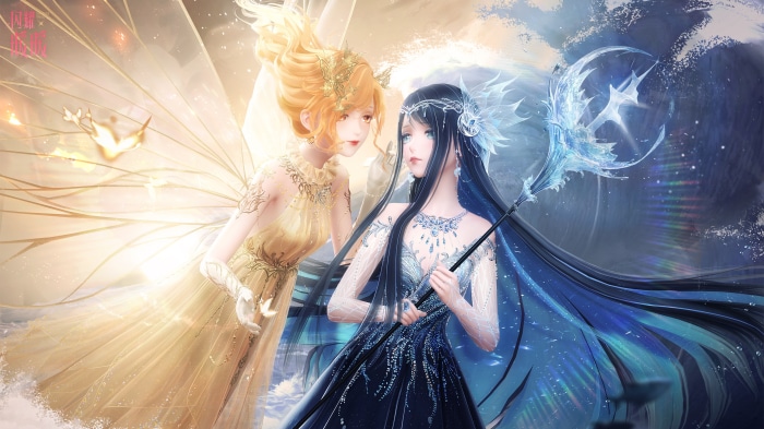 Shining Nikki Fantasy Portrait of Two Women