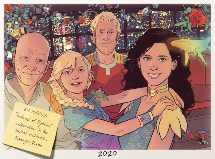 Adam Strange and family at Festival of Dyalina