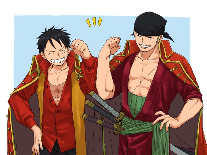 Monkey D. Luffy and Roronoa Zoro from One Piece