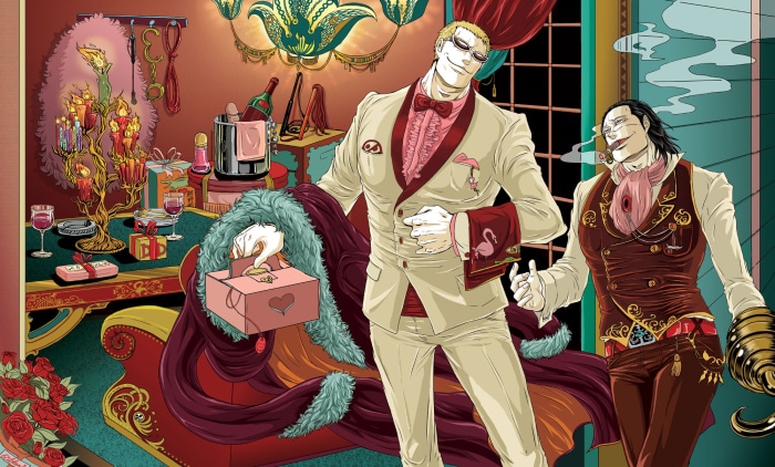 Donquixote Doflamingo and Crocodile from One Piece