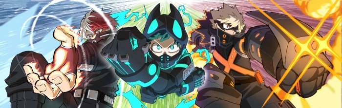 My Hero Academia: Izuku Midoriya, Shoto Todoroki, Katsuki Bakugou