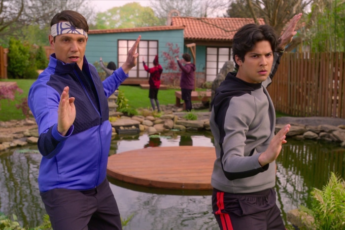 Daniel LaRusso and Miguel Diaz from Cobra Kai