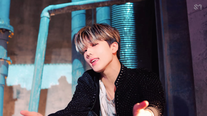 Jisung from NCT in a music video