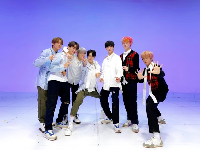 NCT members posing for a photo