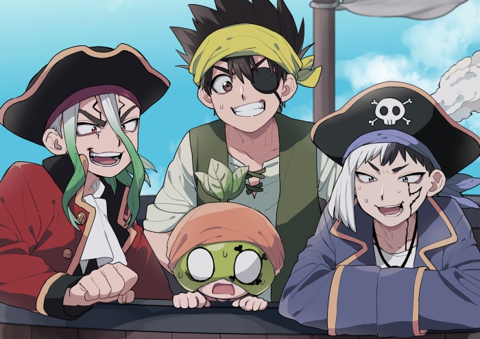 Dr. Stone characters as pirates