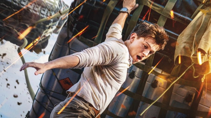 Nathan Drake from Uncharted falling