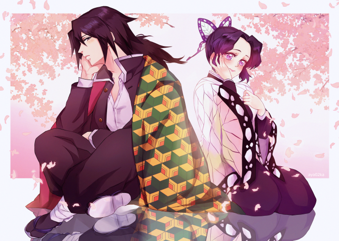 Giyuu Tomioka and Shinobu Kochou from Demon Slayer