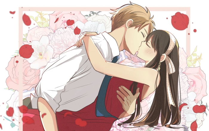 Loid and Yor Forger Sharing a Kiss