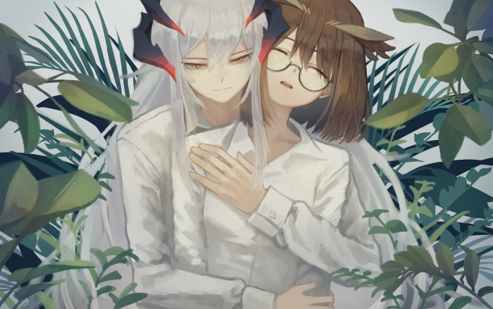Saria and Silence from Arknights 4K