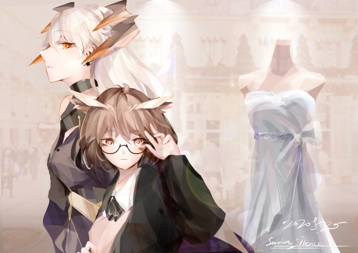 Silence and Saria from Arknights