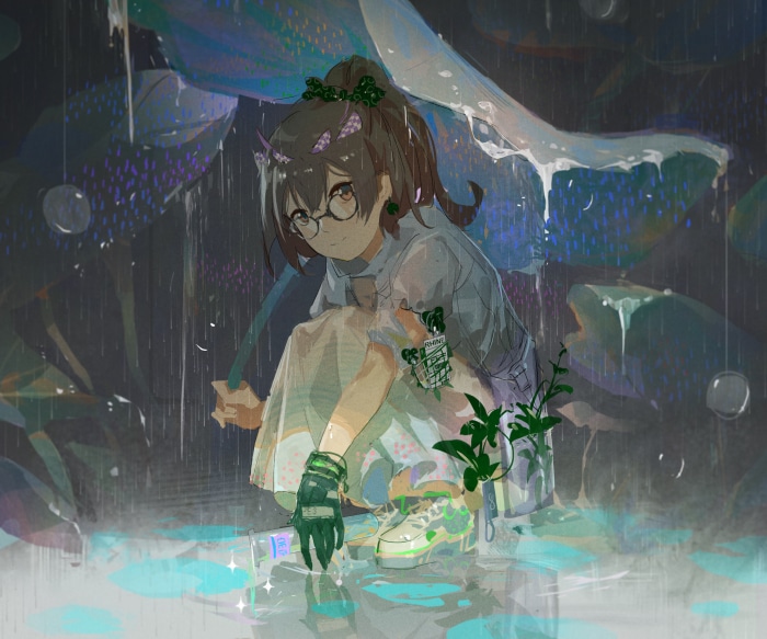 Silence from Arknights in the rain