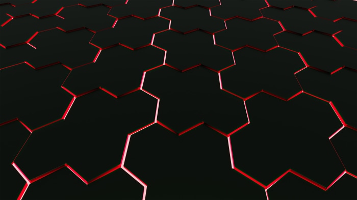 Artistic Hexagon Pattern 4K