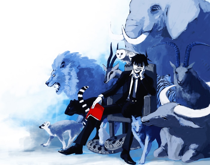 Akutabe from Yondemasuyo Azazel-san with animals