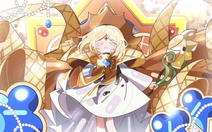 Pure Vanilla Cookie from COOKIE RUN: KINGDOM in