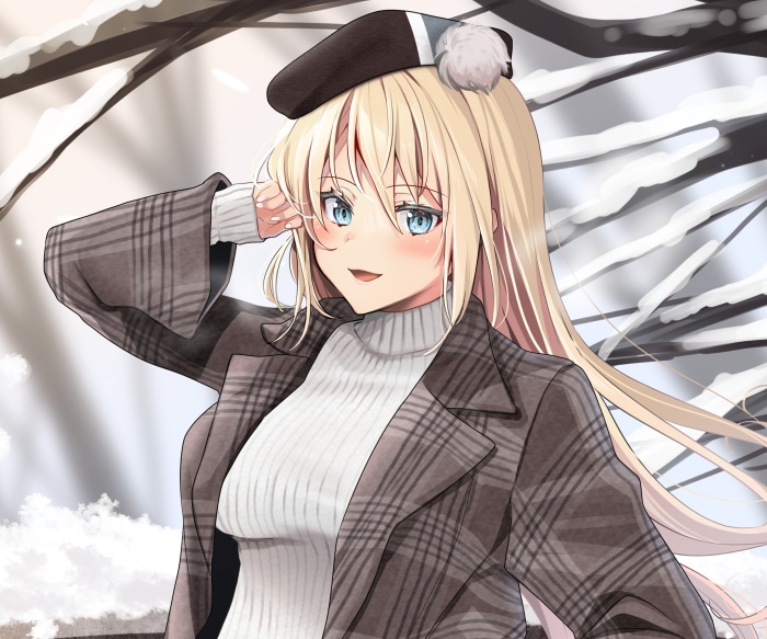 Bismarck from Kantai Collection in winter