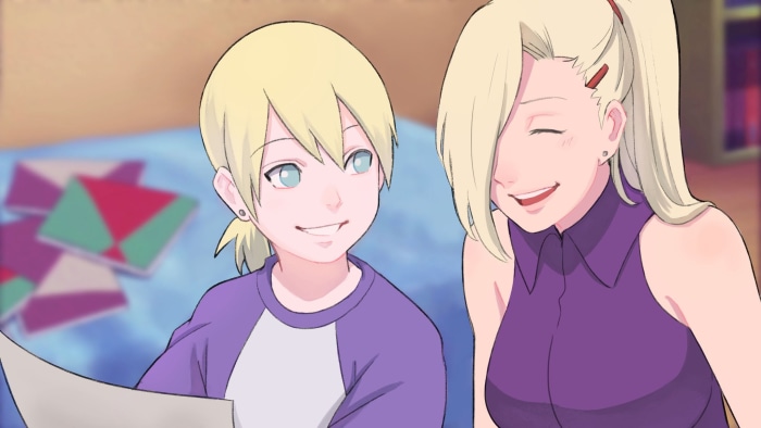 Inojin and Ino Yamanaka from Boruto