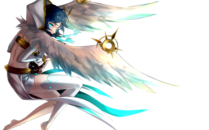 Venti from Genshin Impact with wings