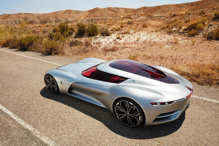 Renault Trezor concept car on a road