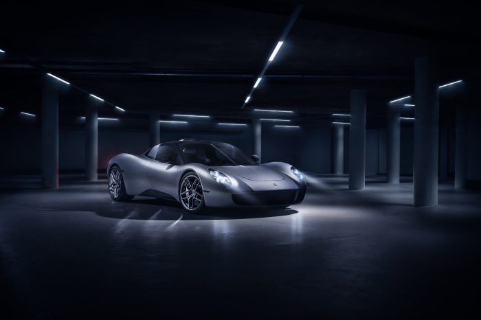 Gordon Murray Automotive T.33 Supercar in Parking Garage