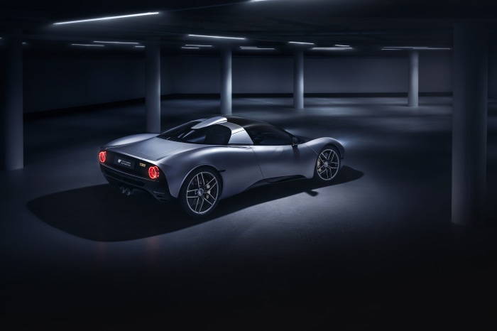 Gordon Murray Automotive T.33 Supercar in Parking Garage