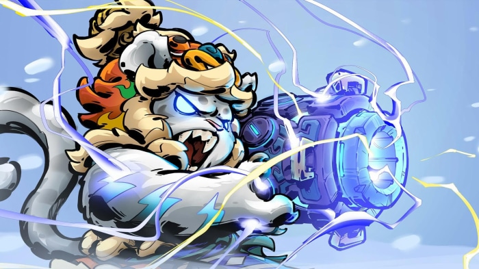 Character from Gunfire Reborn firing a weapon
