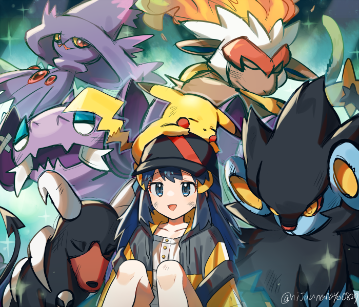 Dawn and Pokémon from Sinnoh region