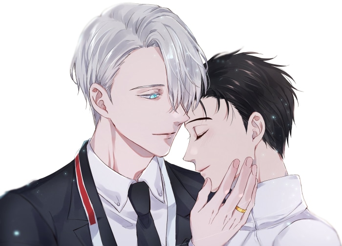 Victor Nikiforov and Yuuri Katsuki from Yuri!!! On Ice