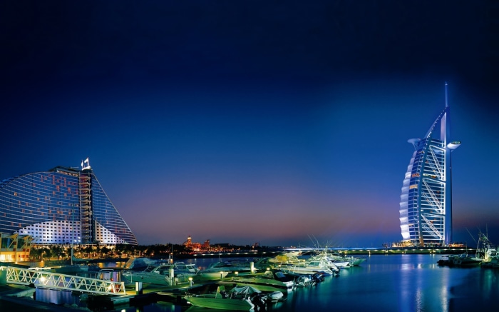 Burj Al Arab and Jumeirah Beach Hotel, Dubai