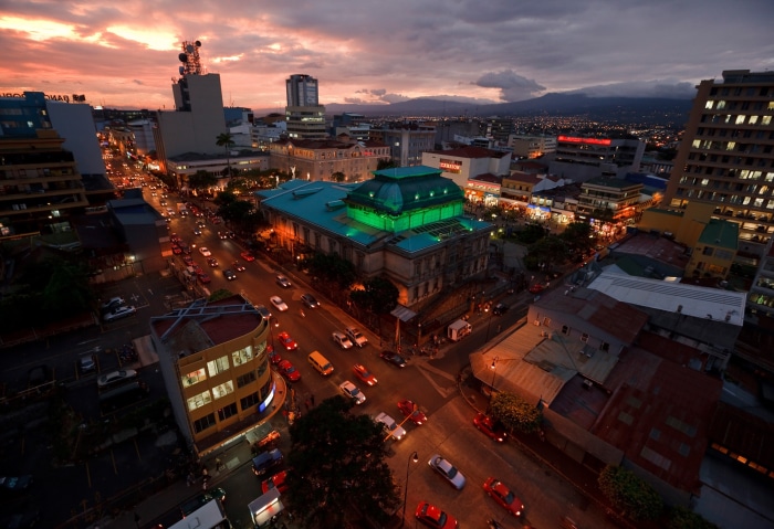 National Theater of San José, Costa Rica at Dusk