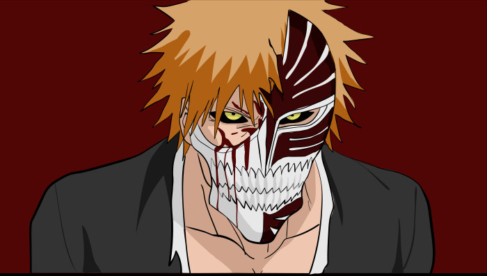 Ichigo Kurosaki in Hollowfication from Bleach