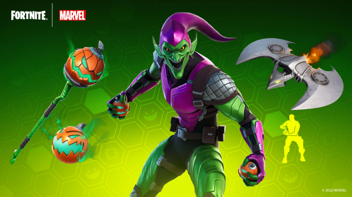 Green Goblin from Fortnite and Marvel