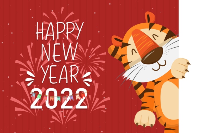 Happy New Year 2022 Year of the Tiger