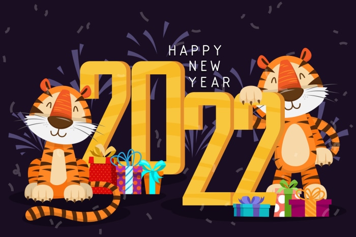 Happy New Year 2022 Year of the Tiger