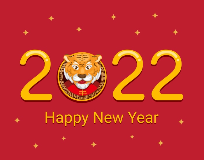 Happy New Year 2022 Year of the Tiger