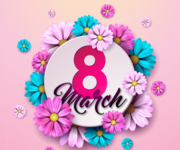 8 March International Women's Day Flowers