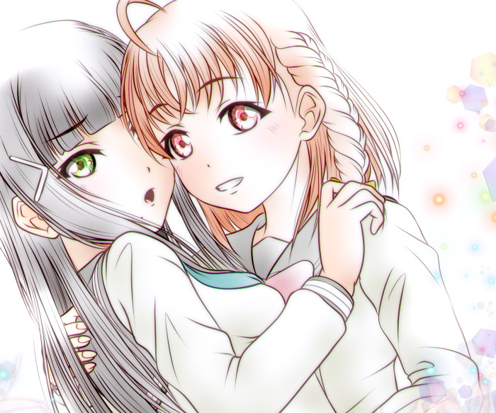 Chika Takami and Dia Kurosawa from Love Live! Sunshine!!