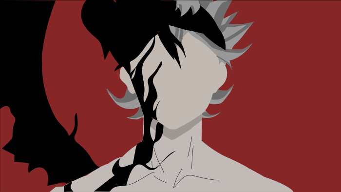 Asta's Devil Form from Black Clover Minimalist Art