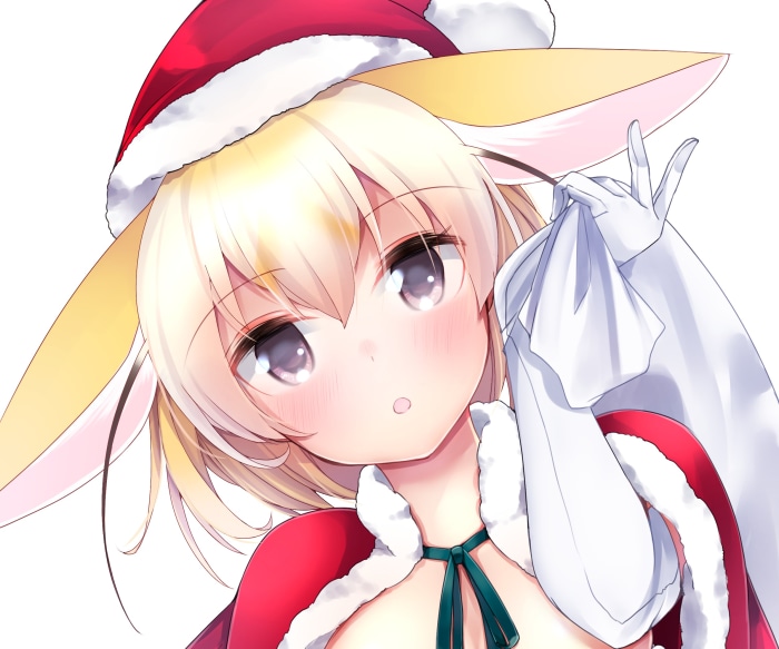 Fennec from Kemono Friends wearing Santa costume