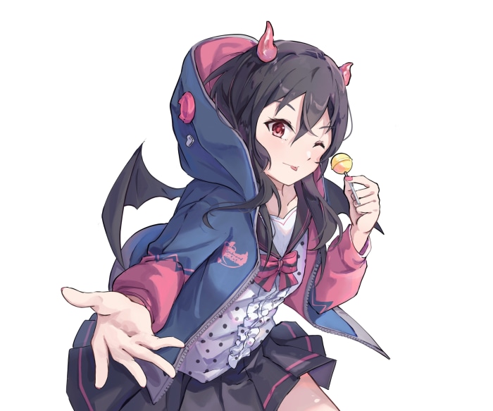 Nico Yazawa from Love Live! with lollipop