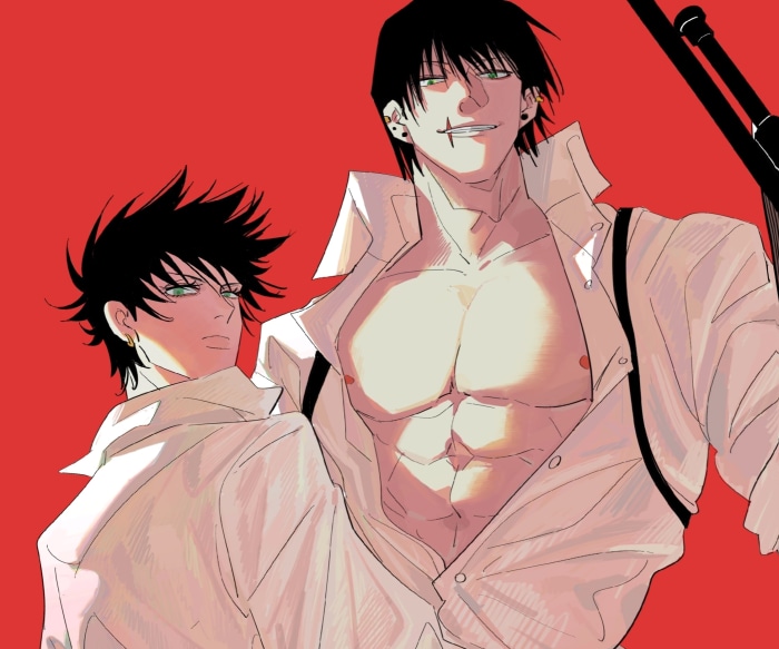 Toji Fushiguro and Megumi Fushiguro from Jujutsu Kaisen