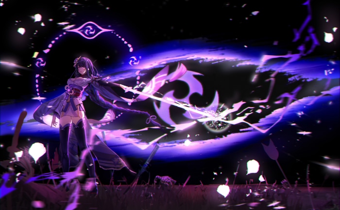 Raiden Shogun from Genshin Impact 4K