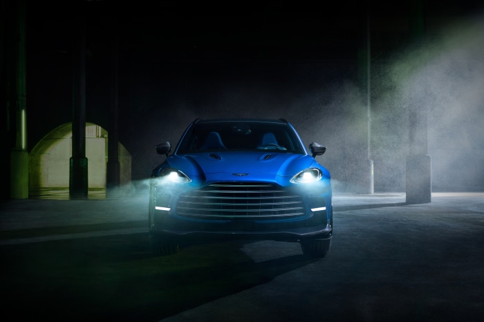 Aston Martin DBX707 SUV in blue
