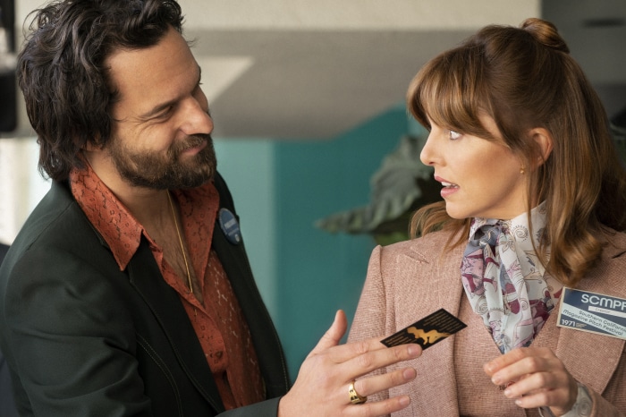 Jake Johnson and Ophelia Lovibond in MINX