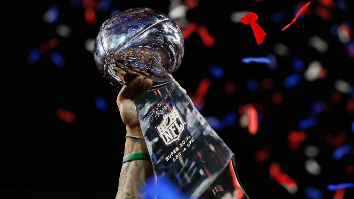Vince Lombardi Trophy at Super Bowl