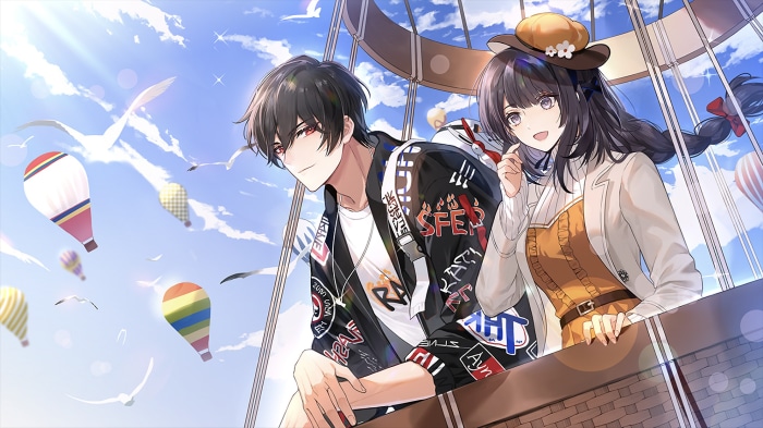 Ayn from For All Time in a Hot Air Balloon