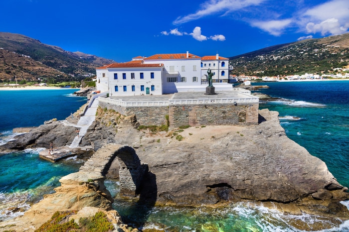 Andros Maritime Museum on Andros Island, Greece