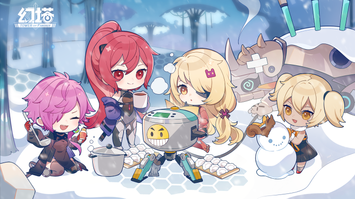 Tower of Fantasy characters in a snowy scene