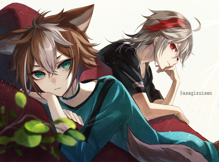 Gorou and Kaedehara Kazuha from Genshin Impact